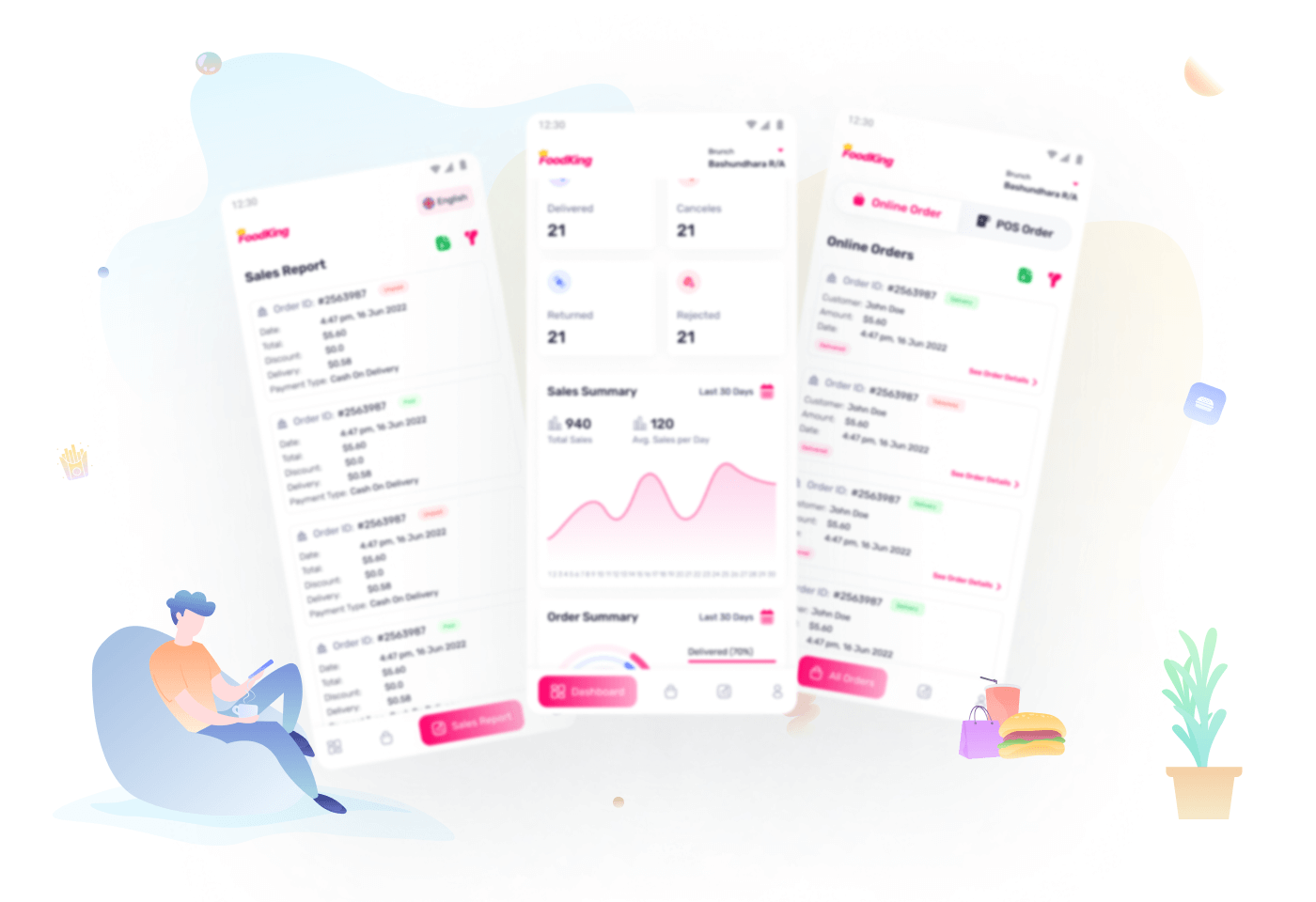 Restaurant Food Delivery System Merchant Flutter Mobile App